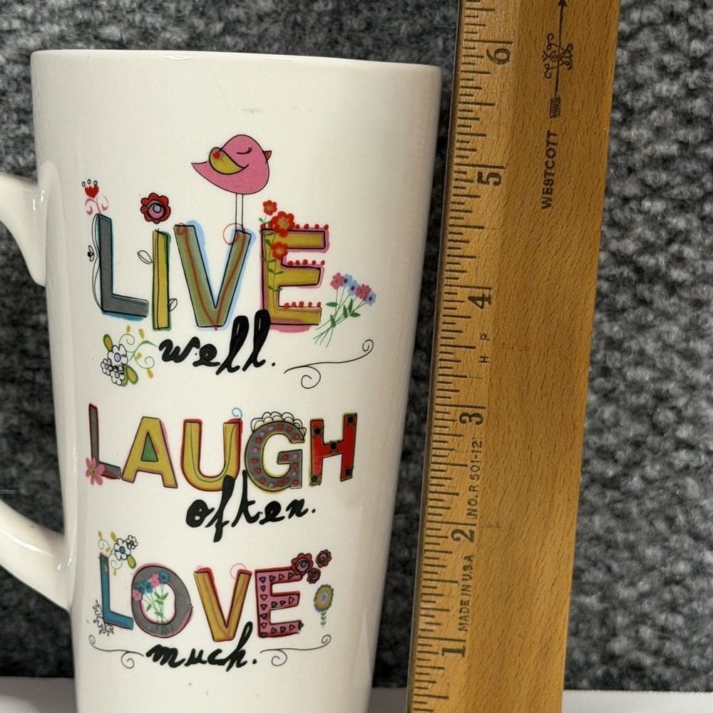 Natural Life Coffee Mug 16 Oz Live Laugh Love - Picture 6 of 6
